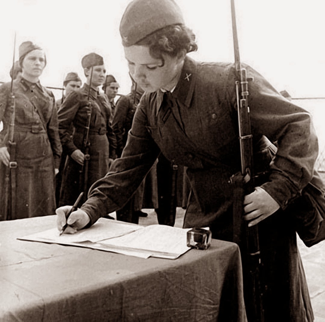 Добровольцы уходят на фронт 1941